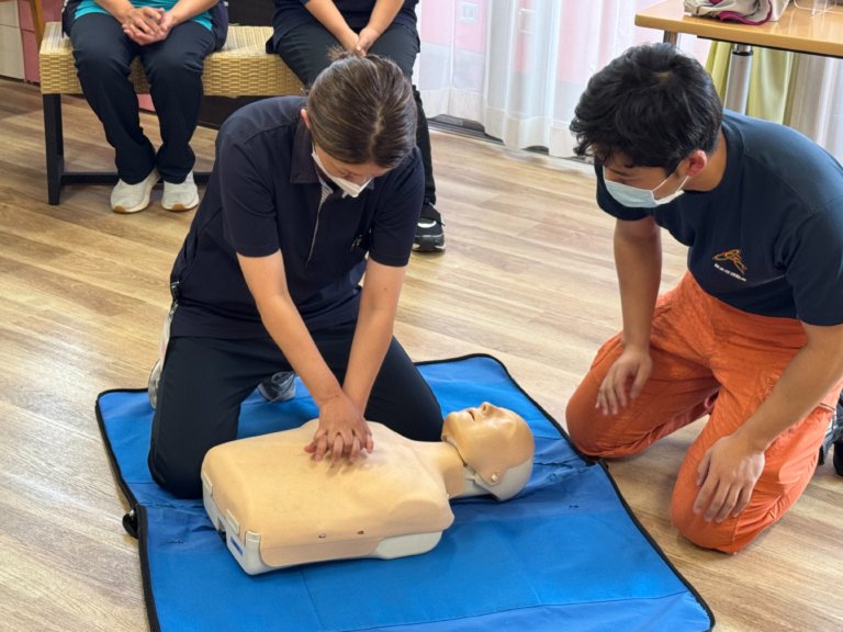 救命講習の様子